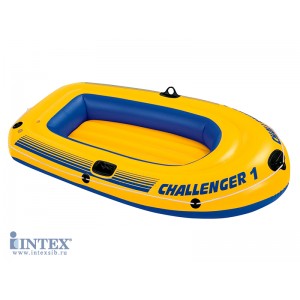 Одноместная надувная лодка  Challenger 1 Intex, до 100 кг.